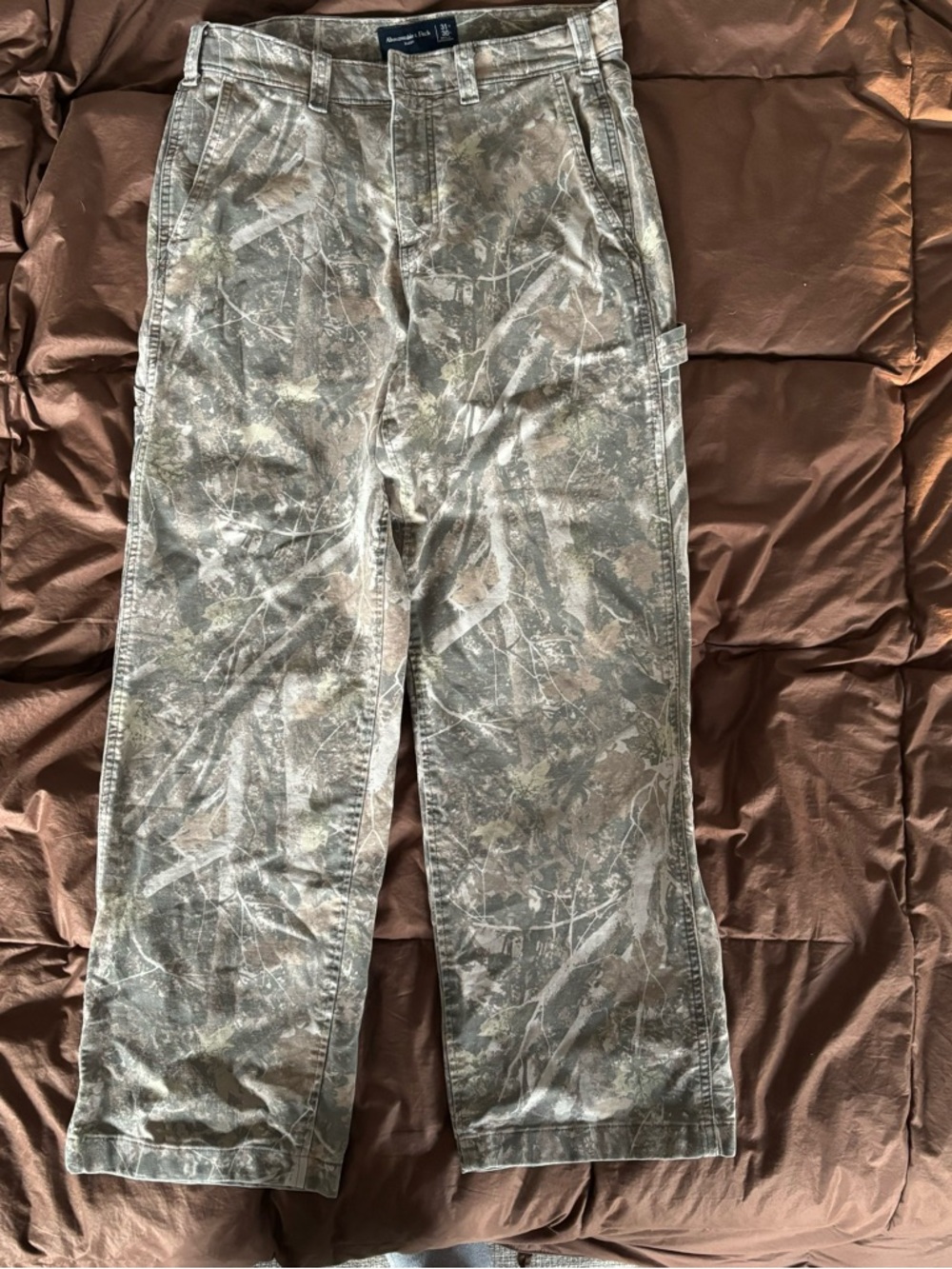Abercrombie And Fitch Baggy  Workwear Pant Camo 31x30